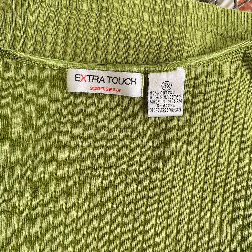Extra Touch Women's Short Sleeve Ribbed Scoop Neck Top Size 3X Bundle (2) - Picture 3 of 16